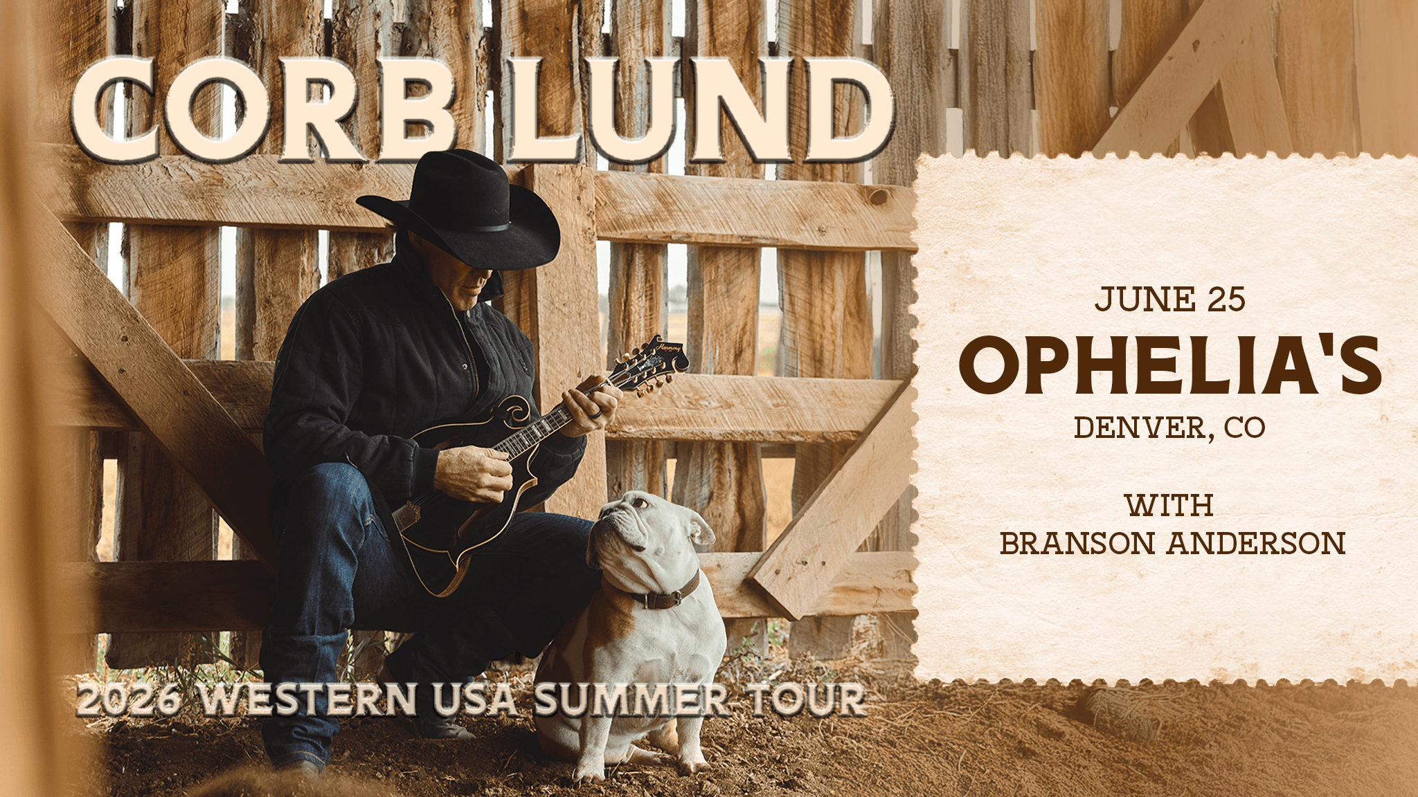Corb Lund with Branson Anderson event image