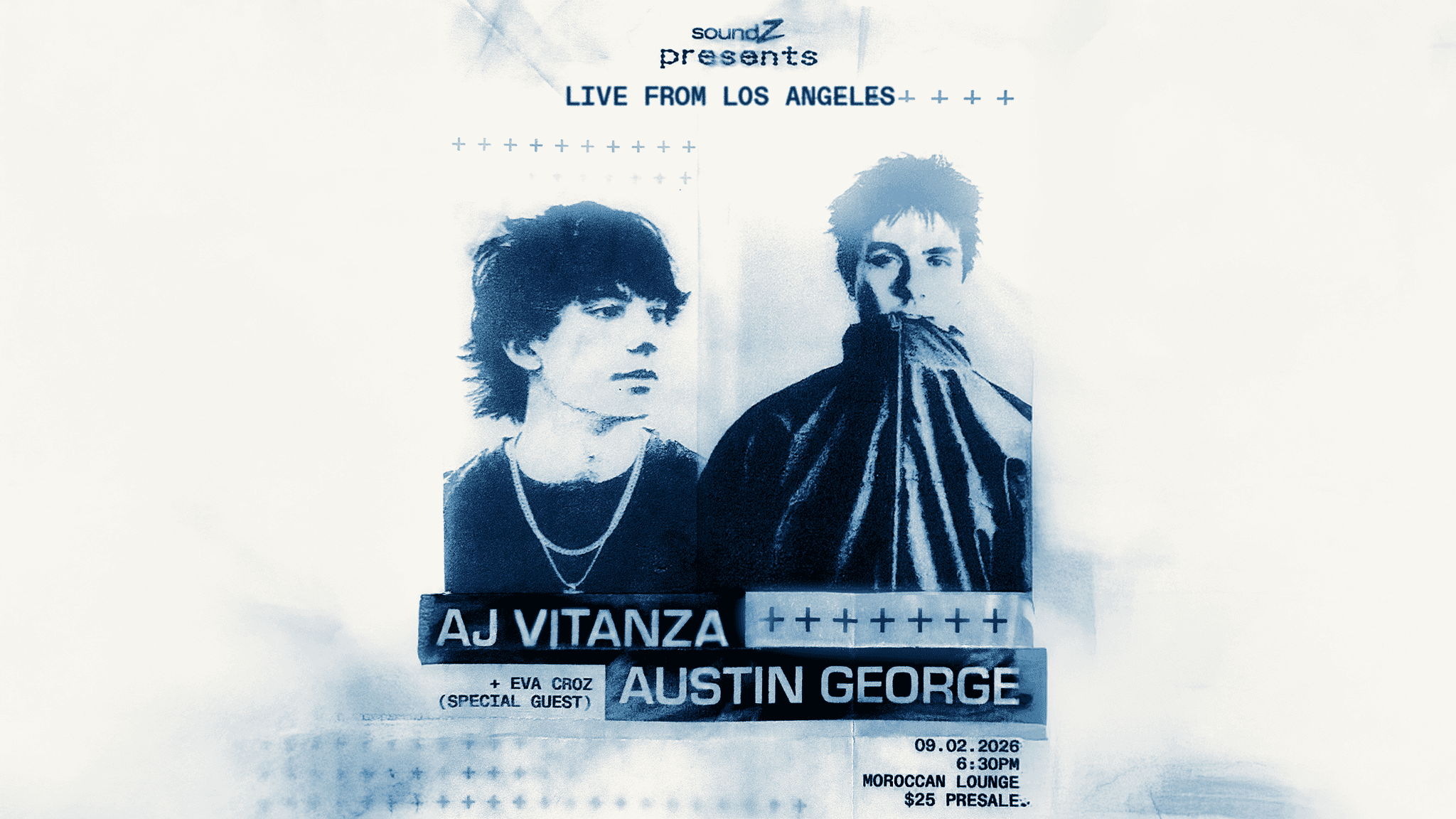 soundZ Presents: AJ Vitanza & Austin George w/ Eva Croz event image
