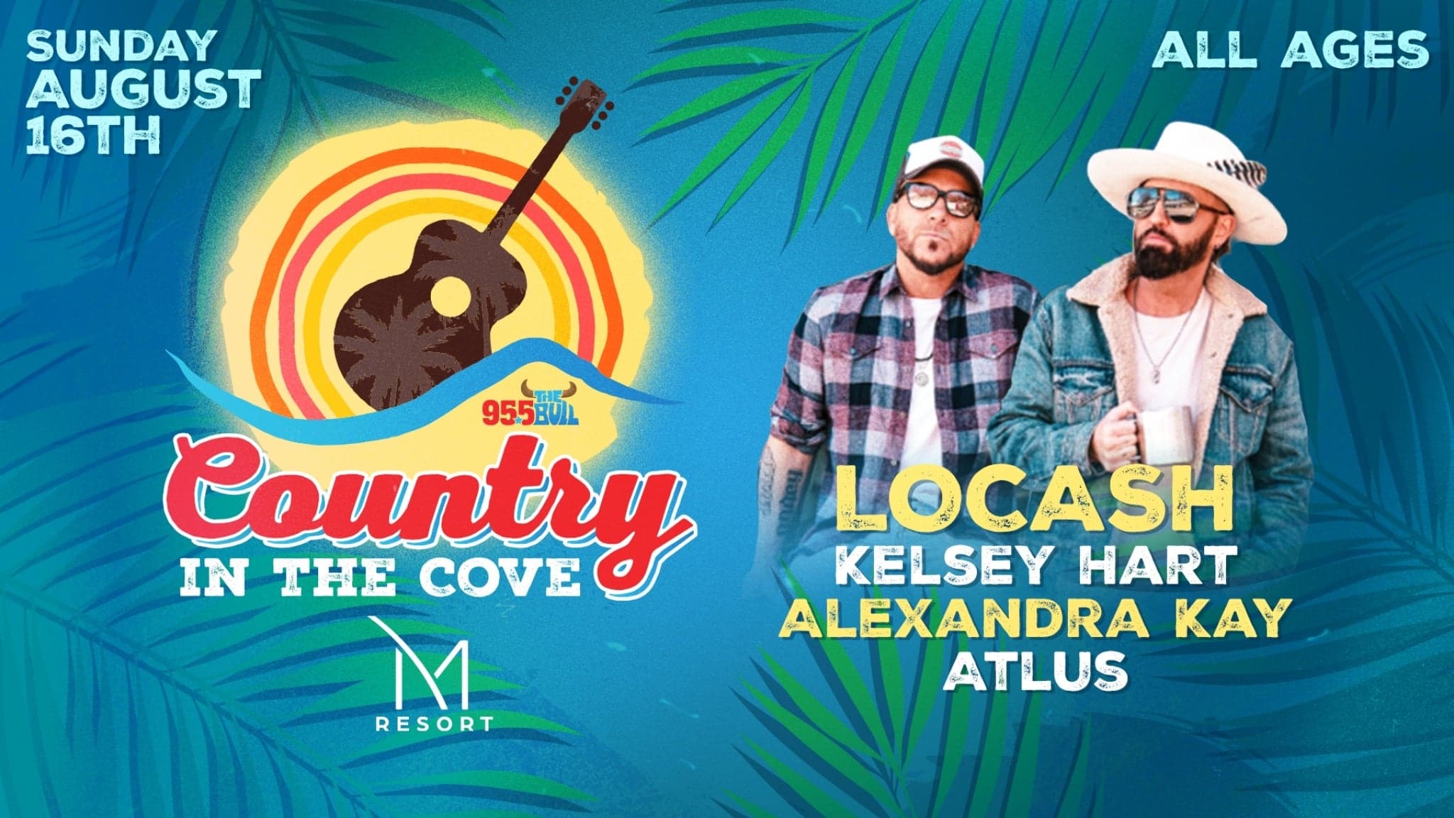 95.5 The Bull Presents Country at the Cove @ M Resort! event image