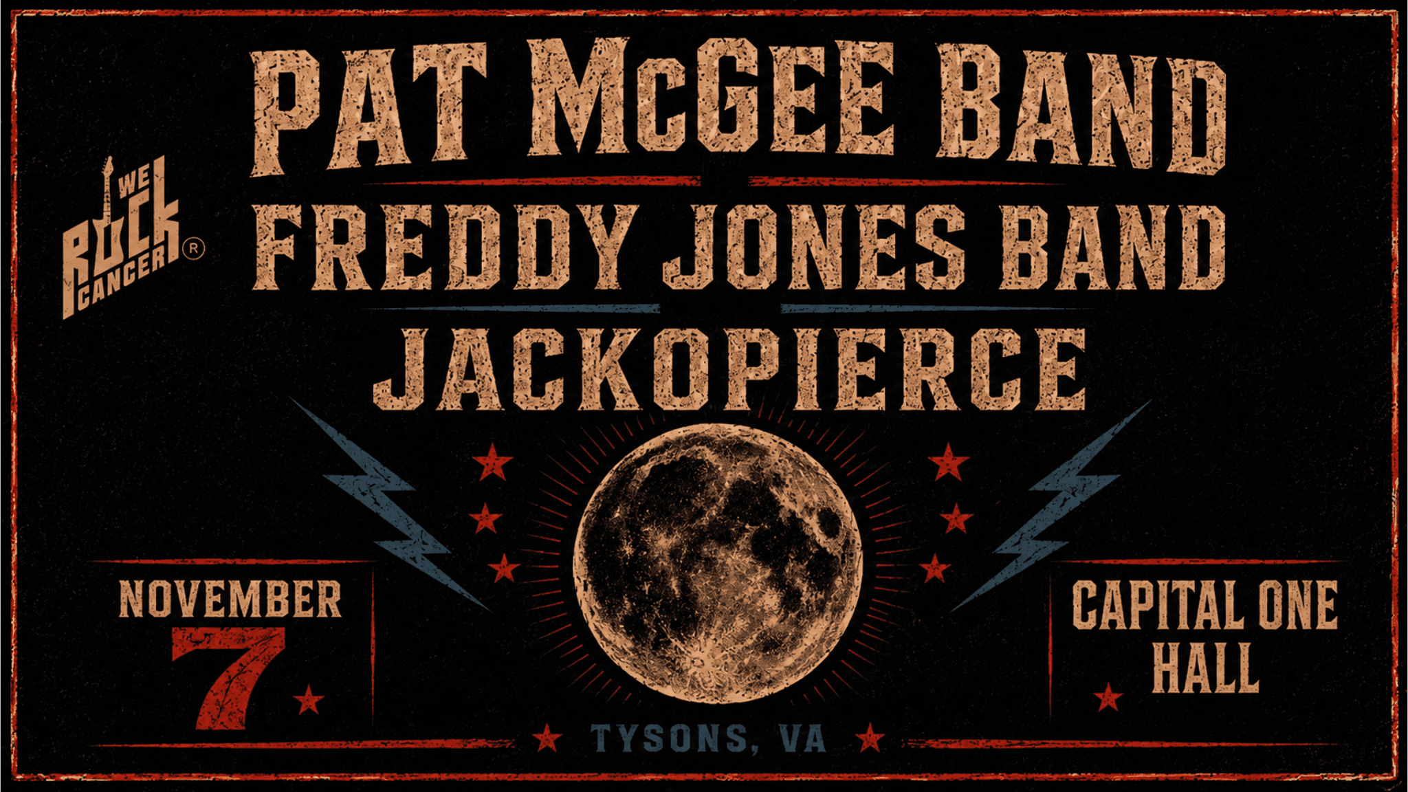 WRC Presents Pat McGee Band, Freddy Jones Band and Jackopierce event image