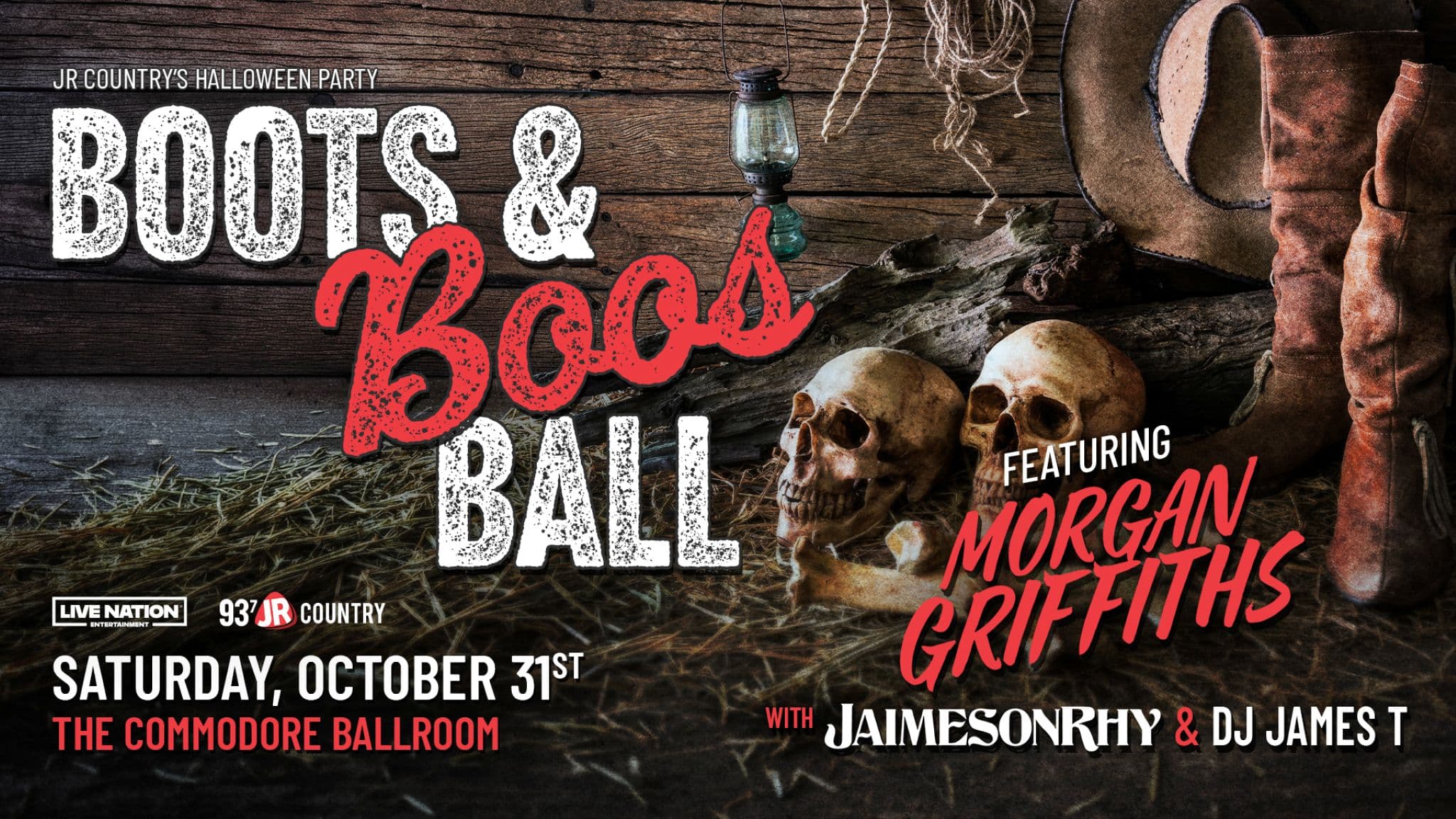 JR Country's Boots and Boos Halloween Party event image