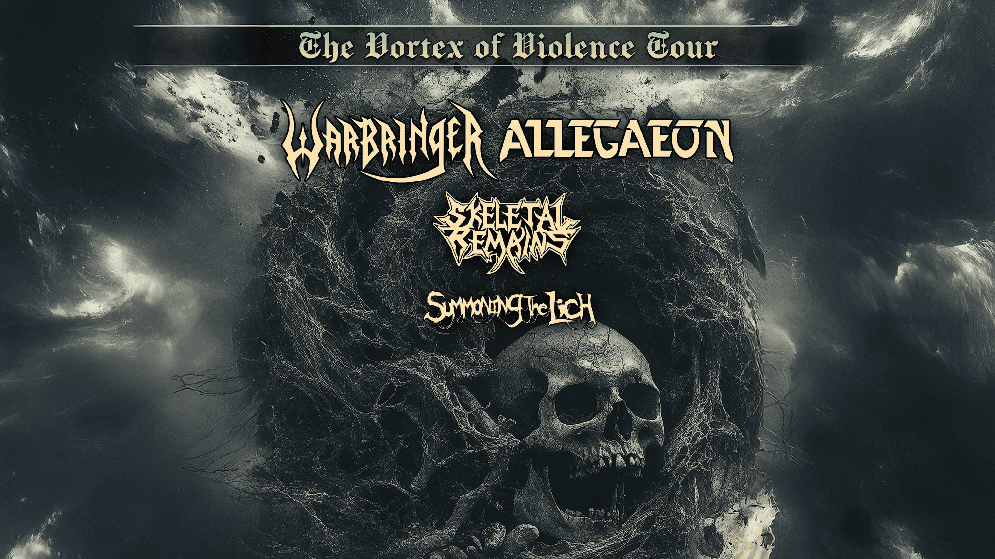 Warbringer + Allegaeon with Skeletal Remains and Summoning the Lich event image