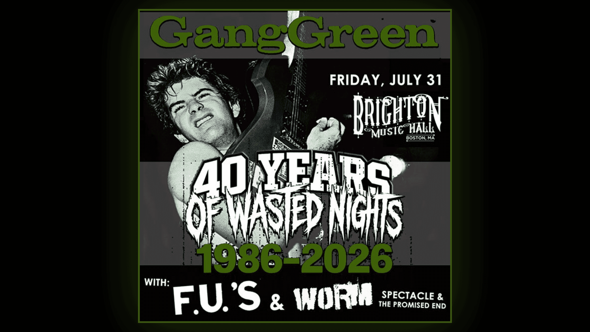 GANG GREEN: 40th Anniversary (18+) event image