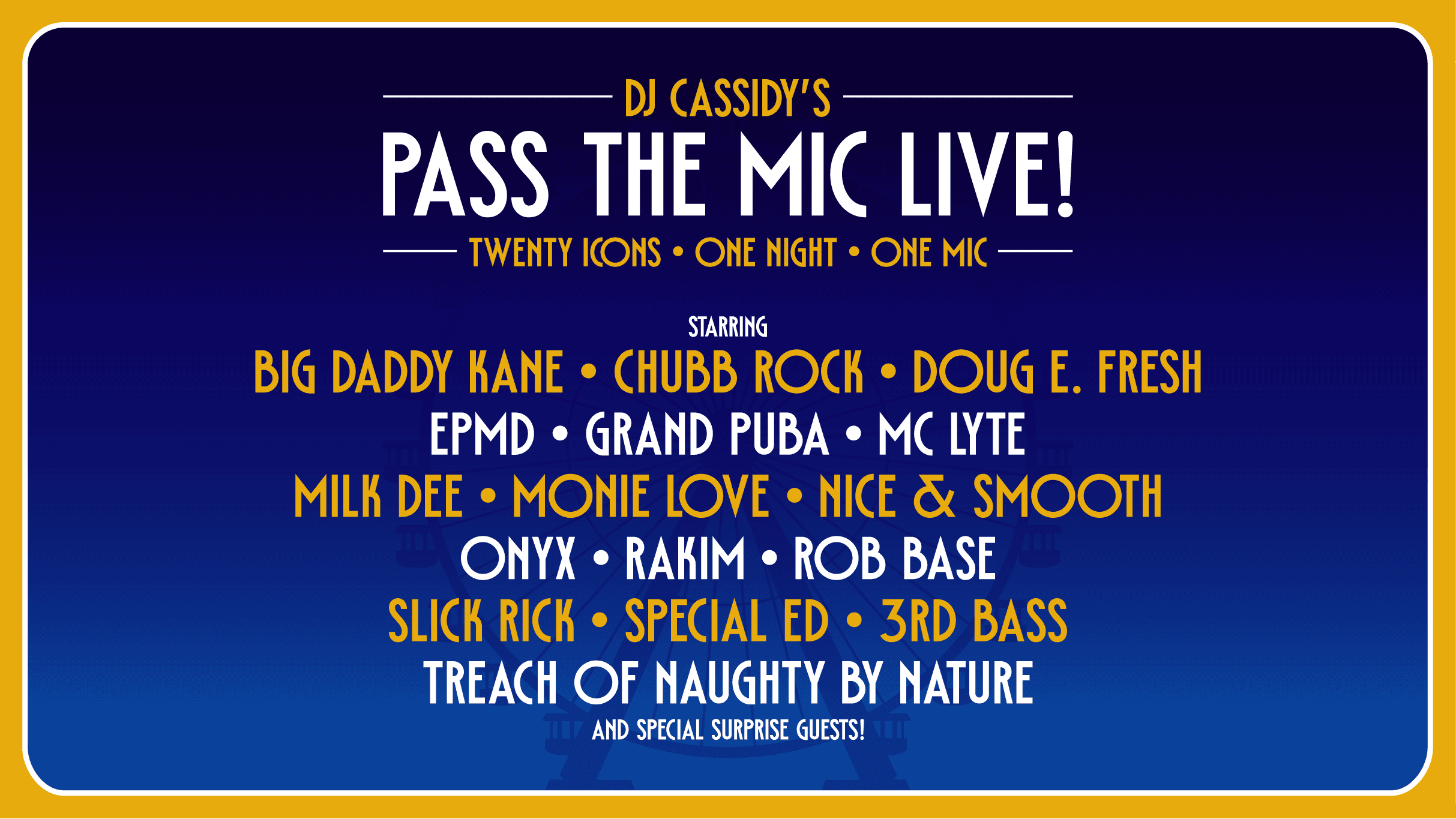 DJ Cassidy's Pass The Mic Live! event image