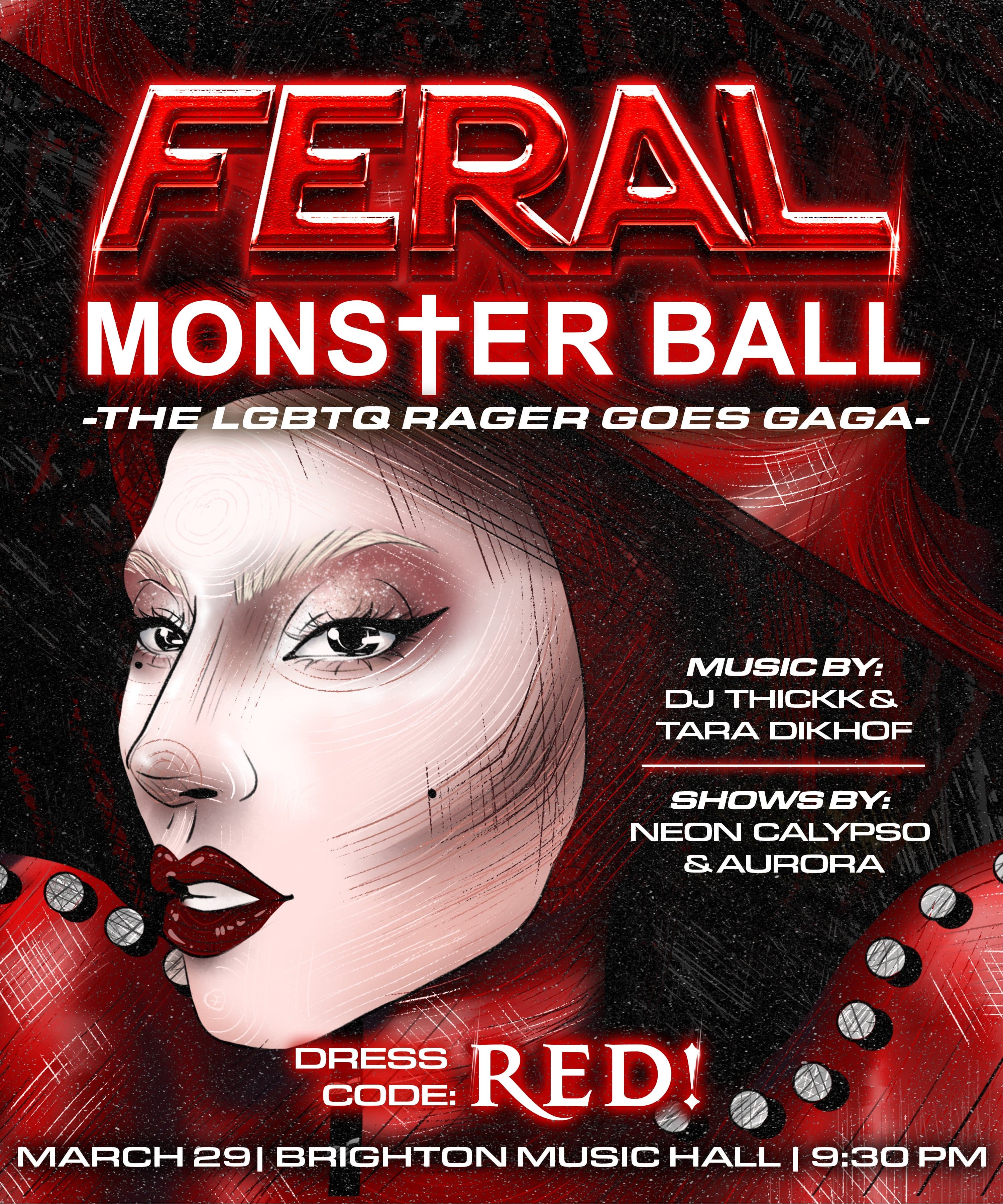 WELCOME TO FERAL: MONSTER BALL! The LGBTQ Rager Goes Gaga! (21+) event image