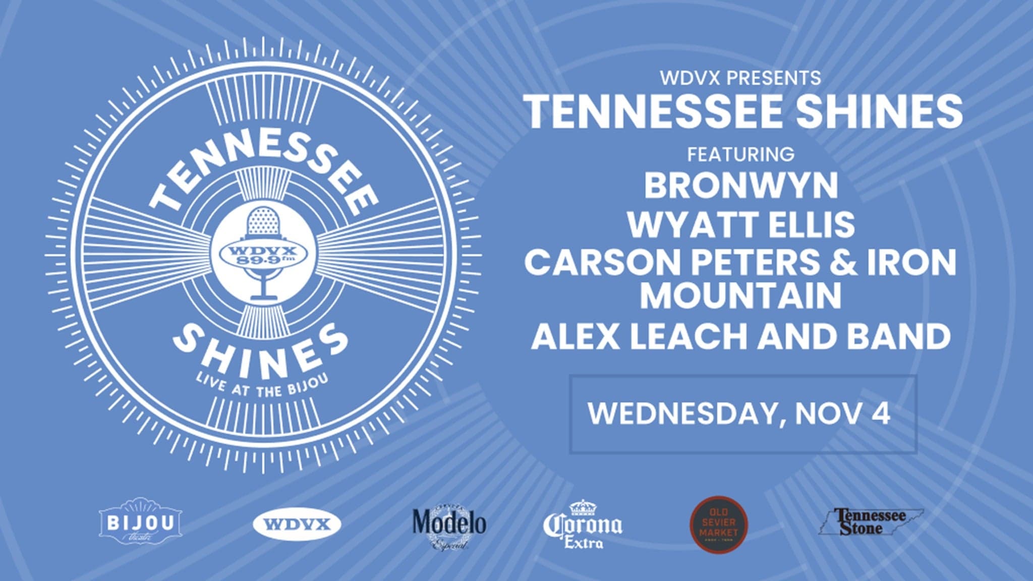 WDVX Presents Tennessee Shines & Station Birthday Bash event image