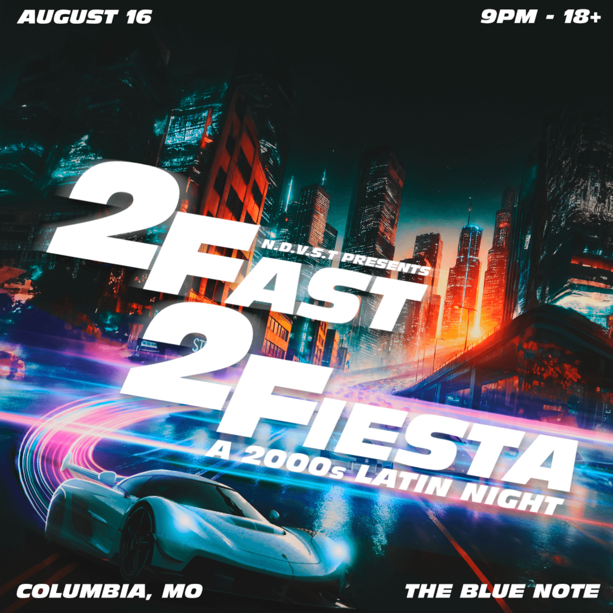 NDVST presents 2 Fast 2 Fiesta: A 2000s Latin Night event image