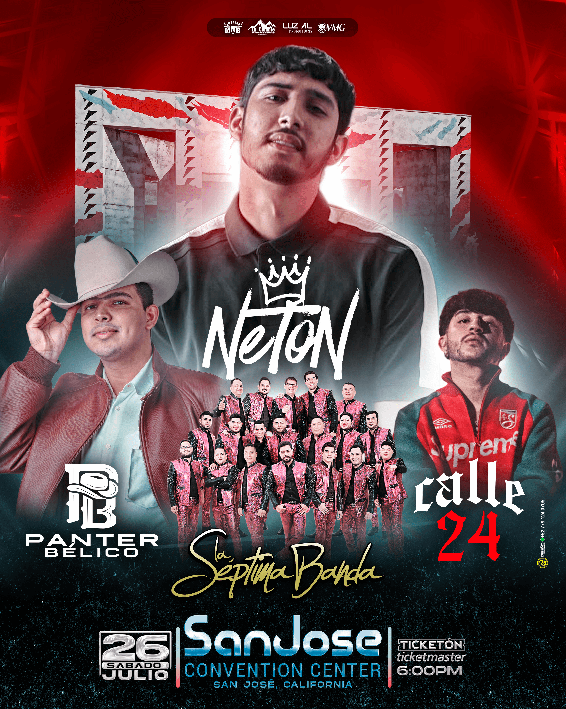 NETON VEGA - Pantera Belico - CALLE 24 - 7ma Banda event image