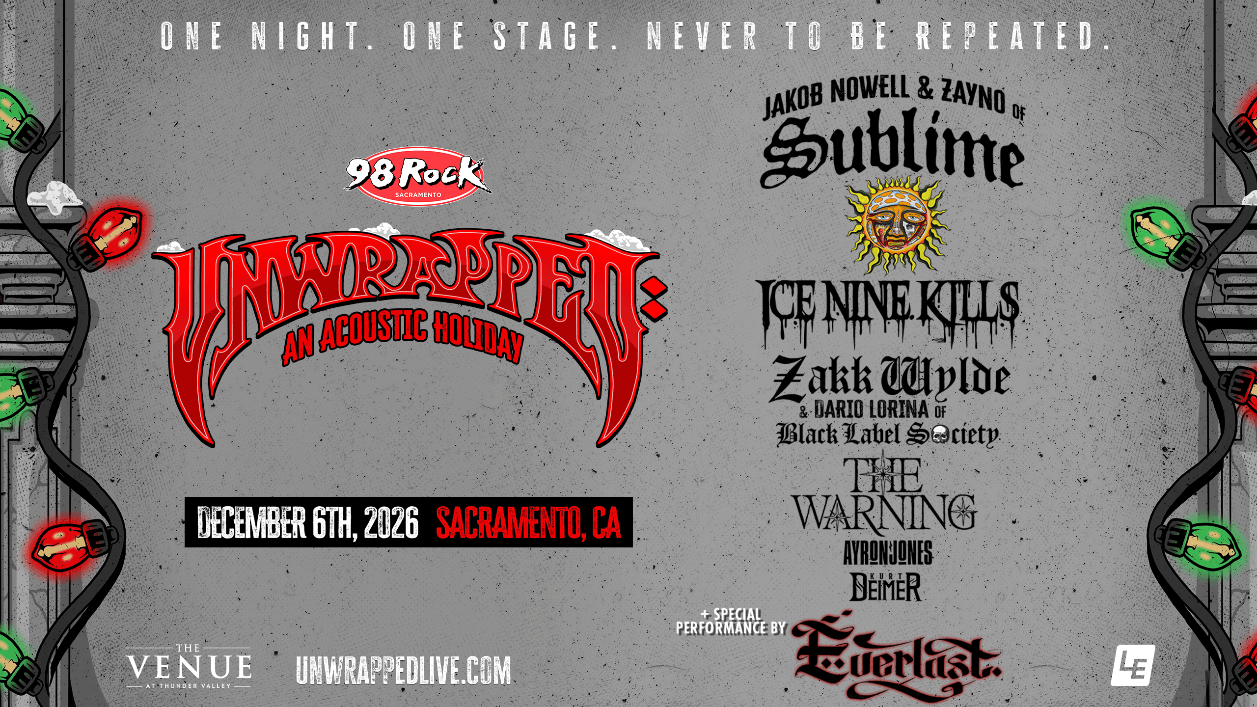 98 Rock Presents Unwrapped: An Acoustic Holiday event image