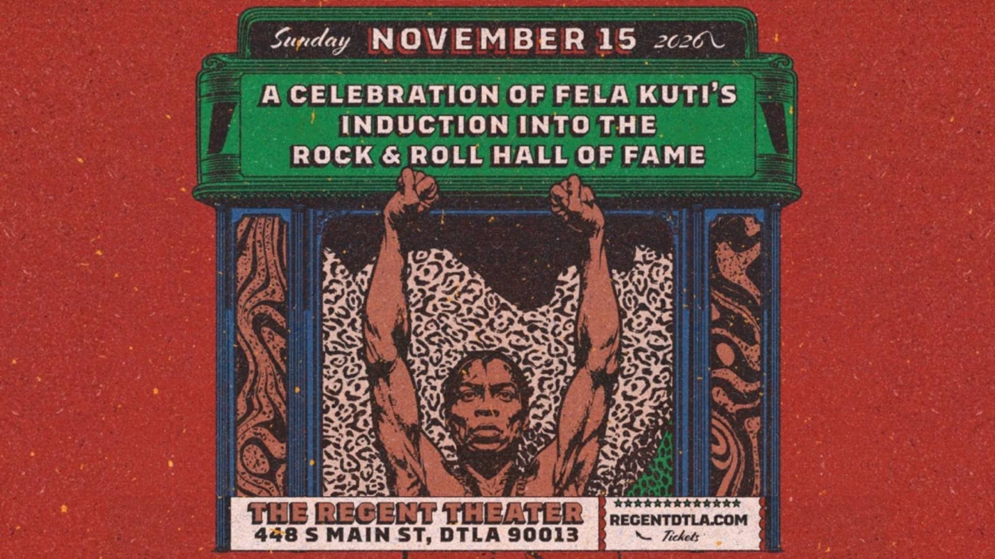 A Celebration of Fela Kuti Induction to the RnR Hall of Fame (18+) event image