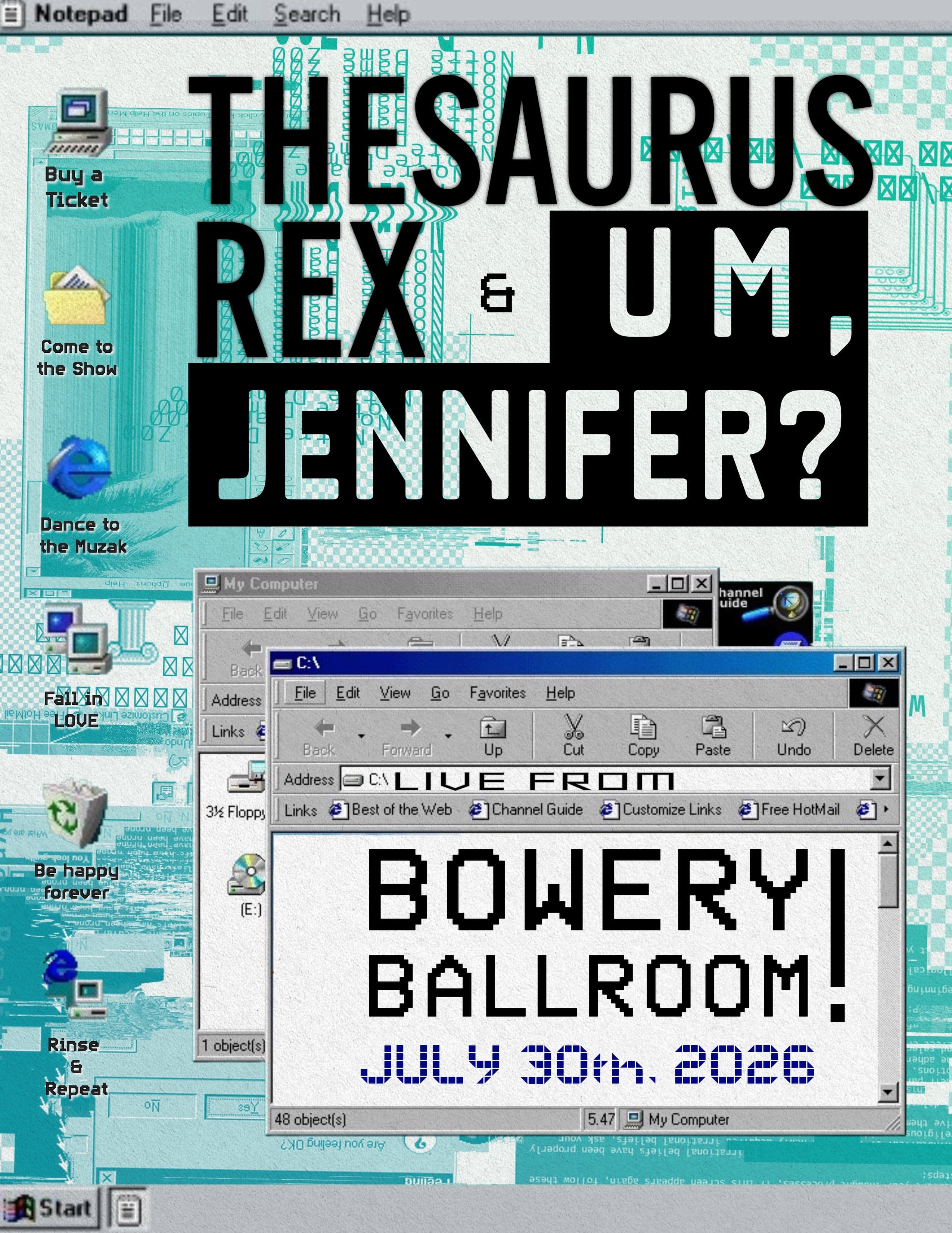 Thesaurus Rex, Um Jennifer? event image