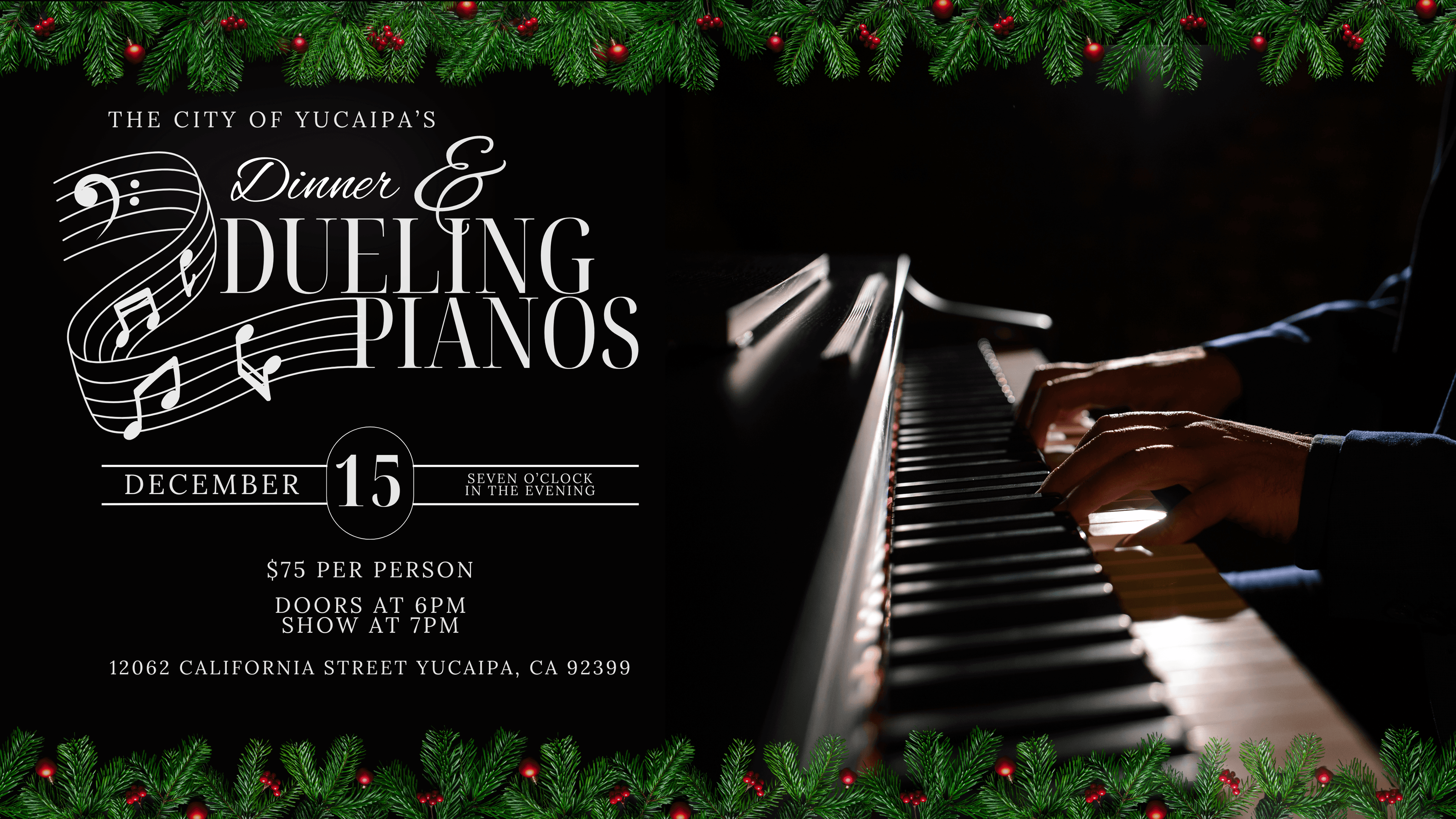 Dinner & Dueling Pianos event image