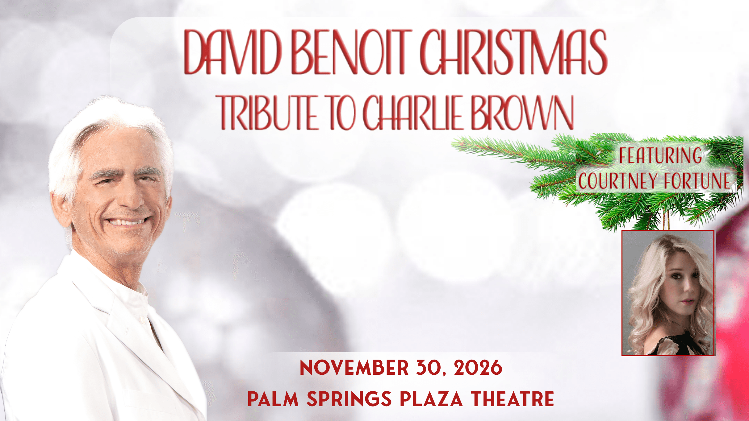 David Benoit Christmas Tribute to Charlie Brown, With Courtney Fortune event image