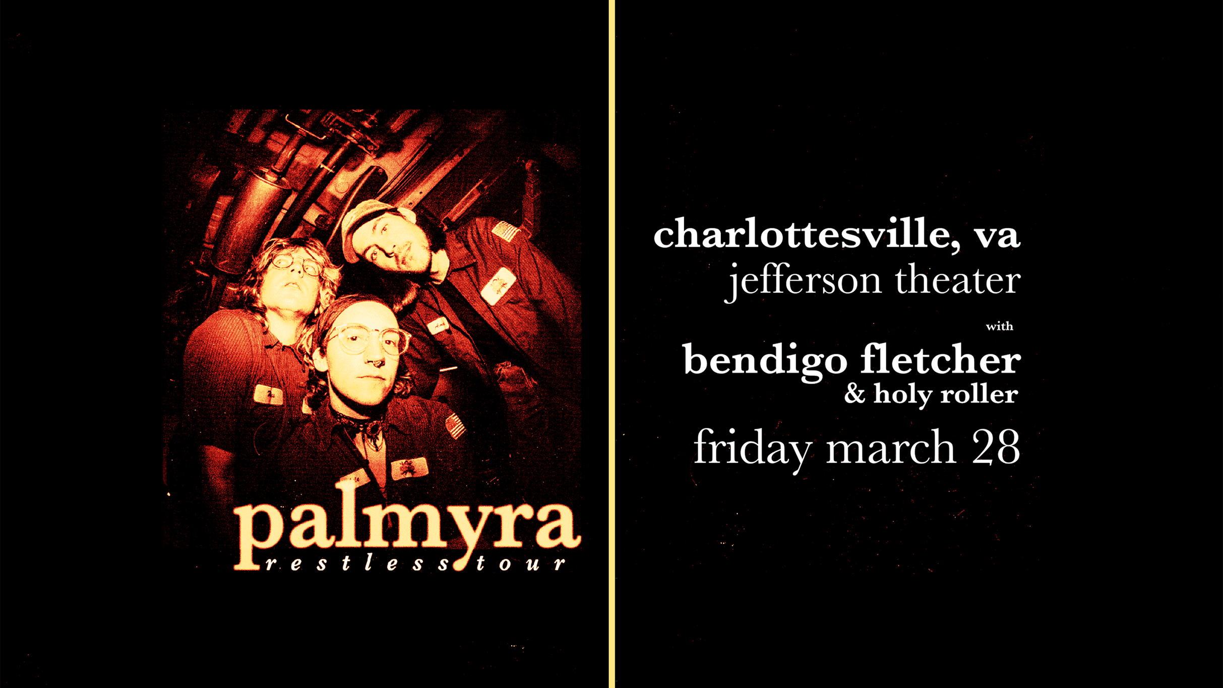 Palmyra 'Restless Tour' event image