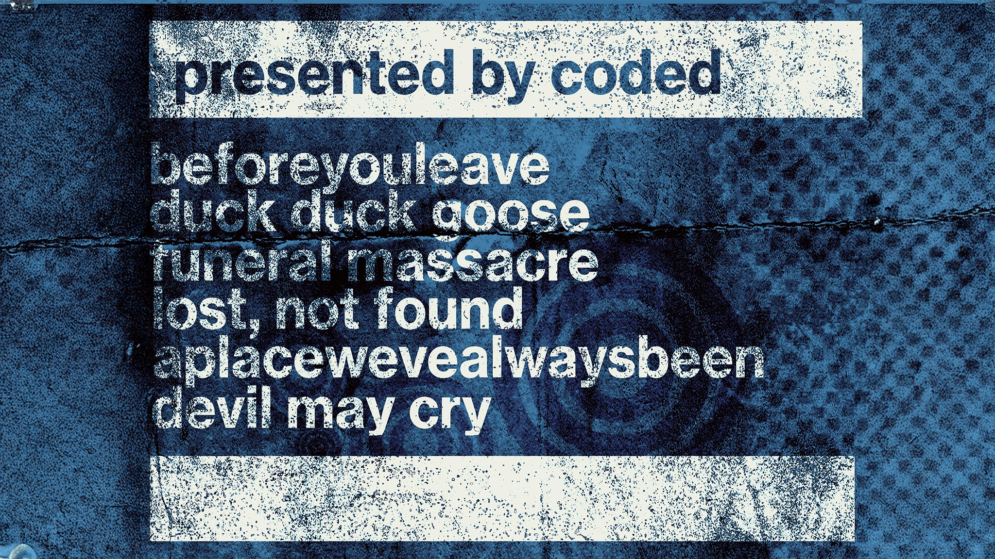 CODED Presents event image