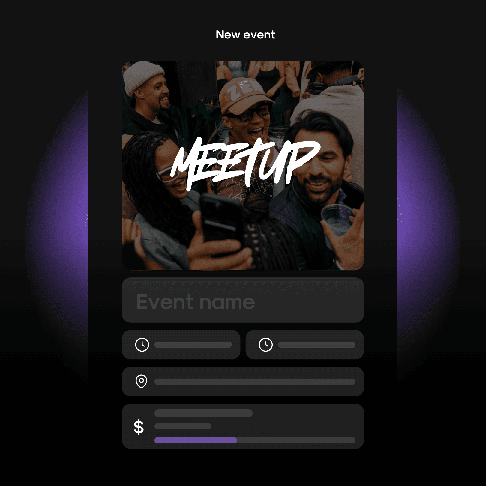 Create epic events in seconds