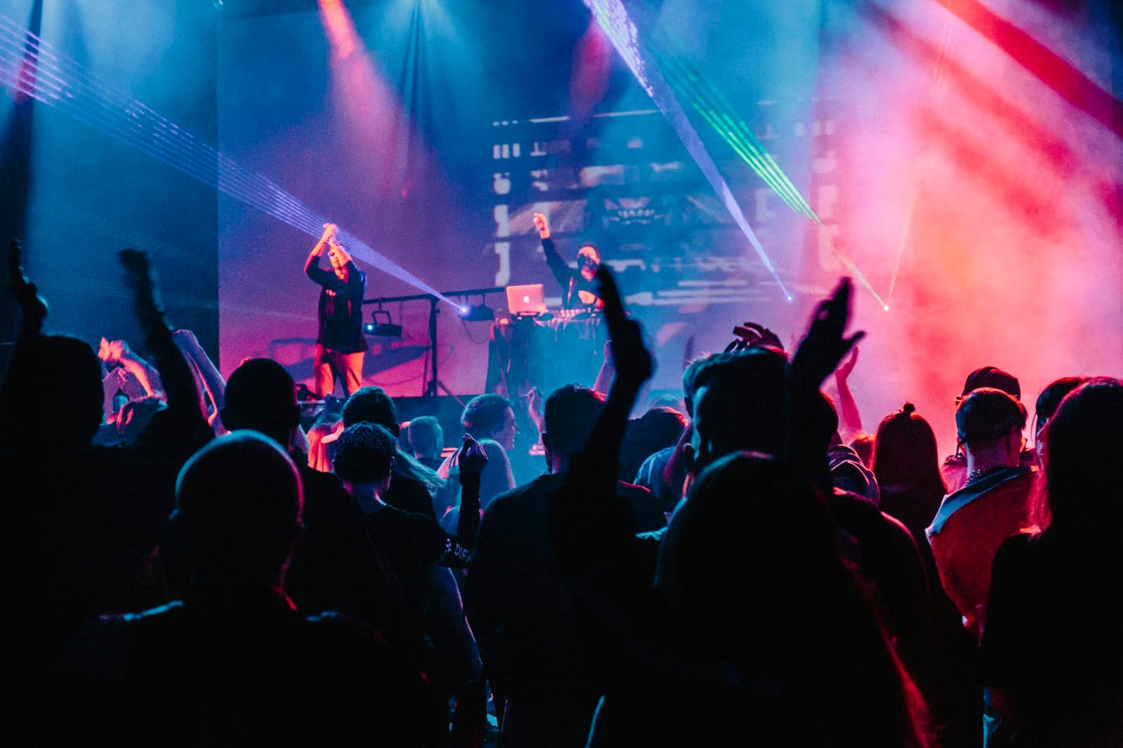 Crowd at a live music event