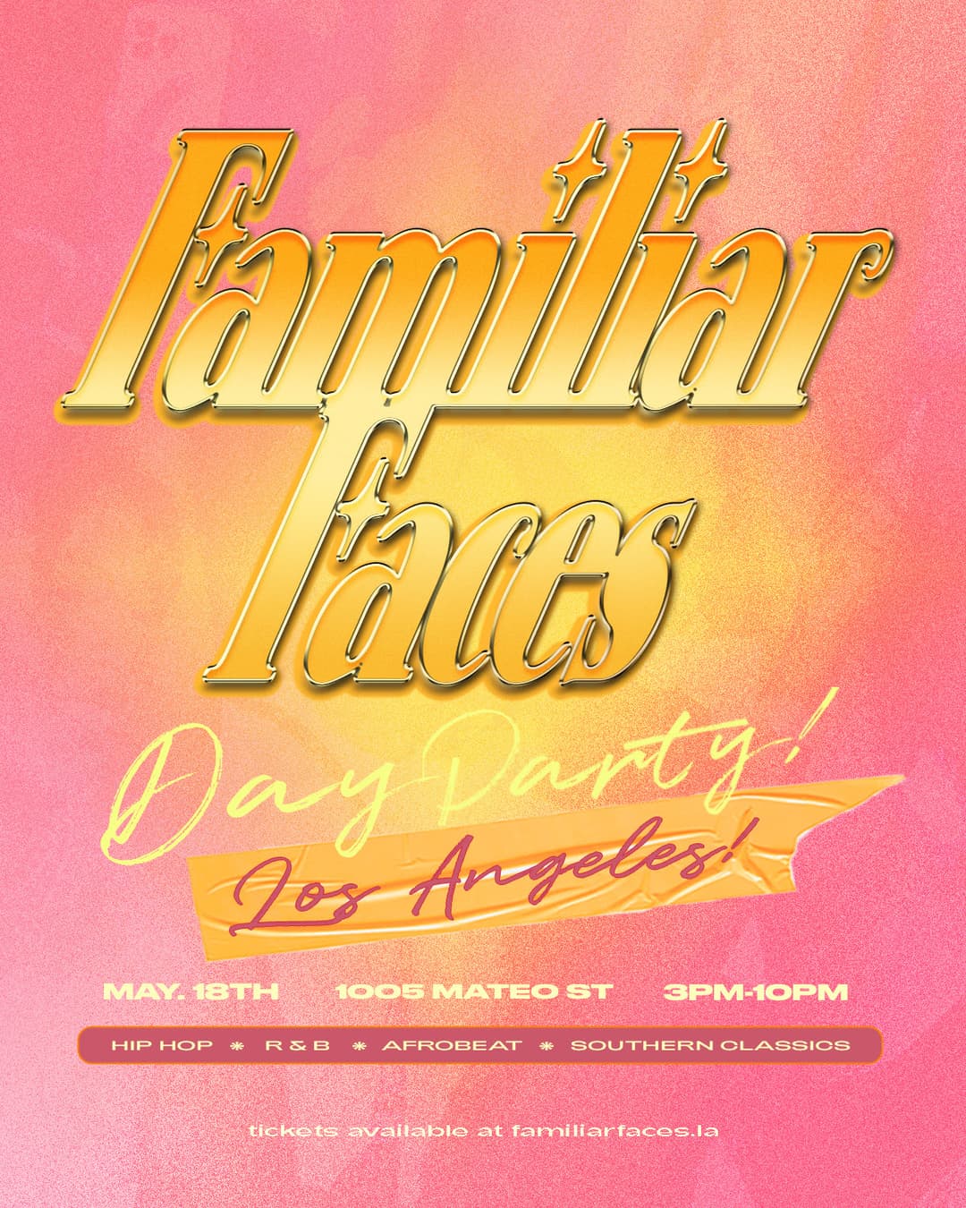 Familiar Faces Day Party event image