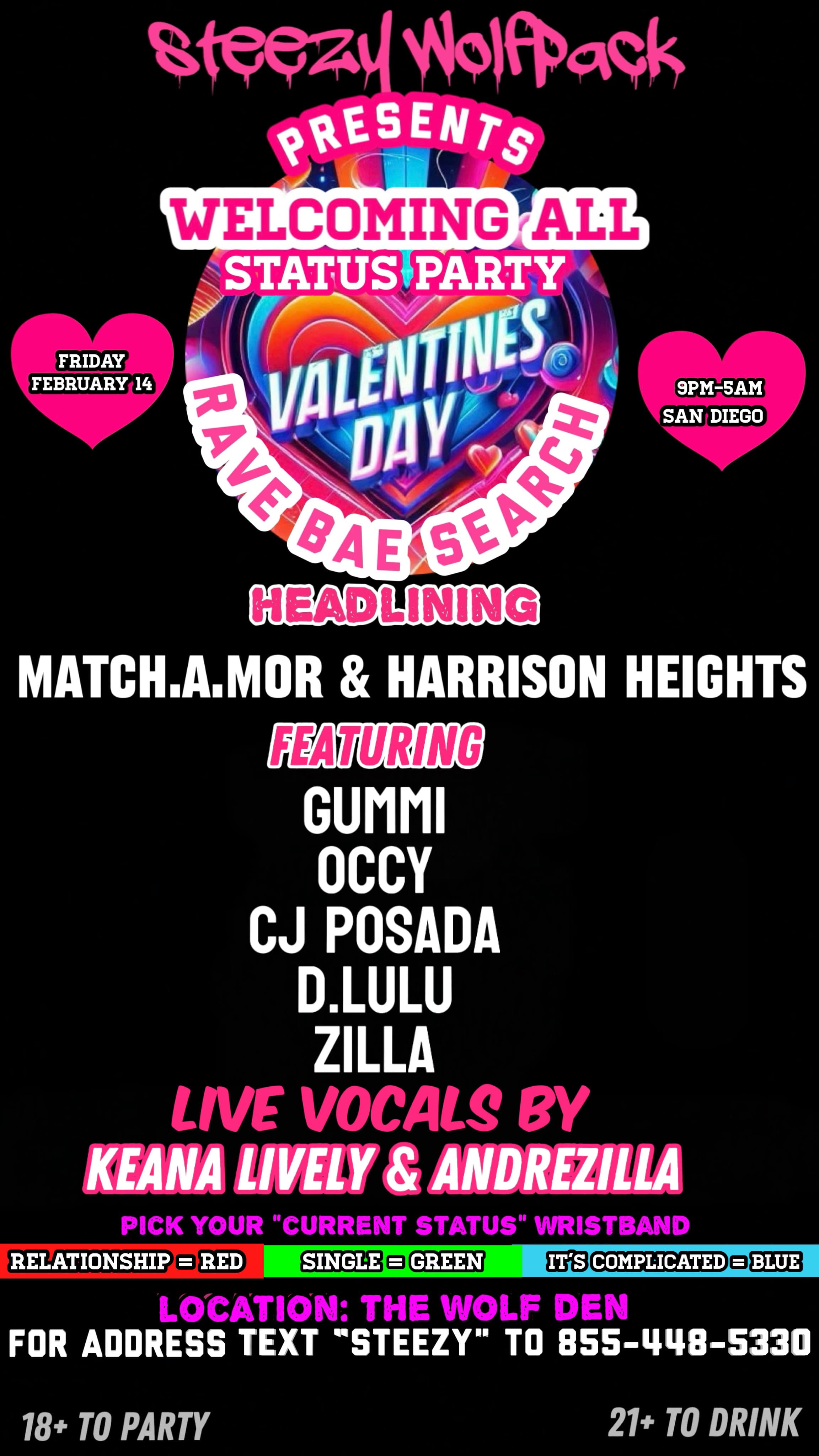 Steezy Wolfpack’s Valentines Day Rave event image