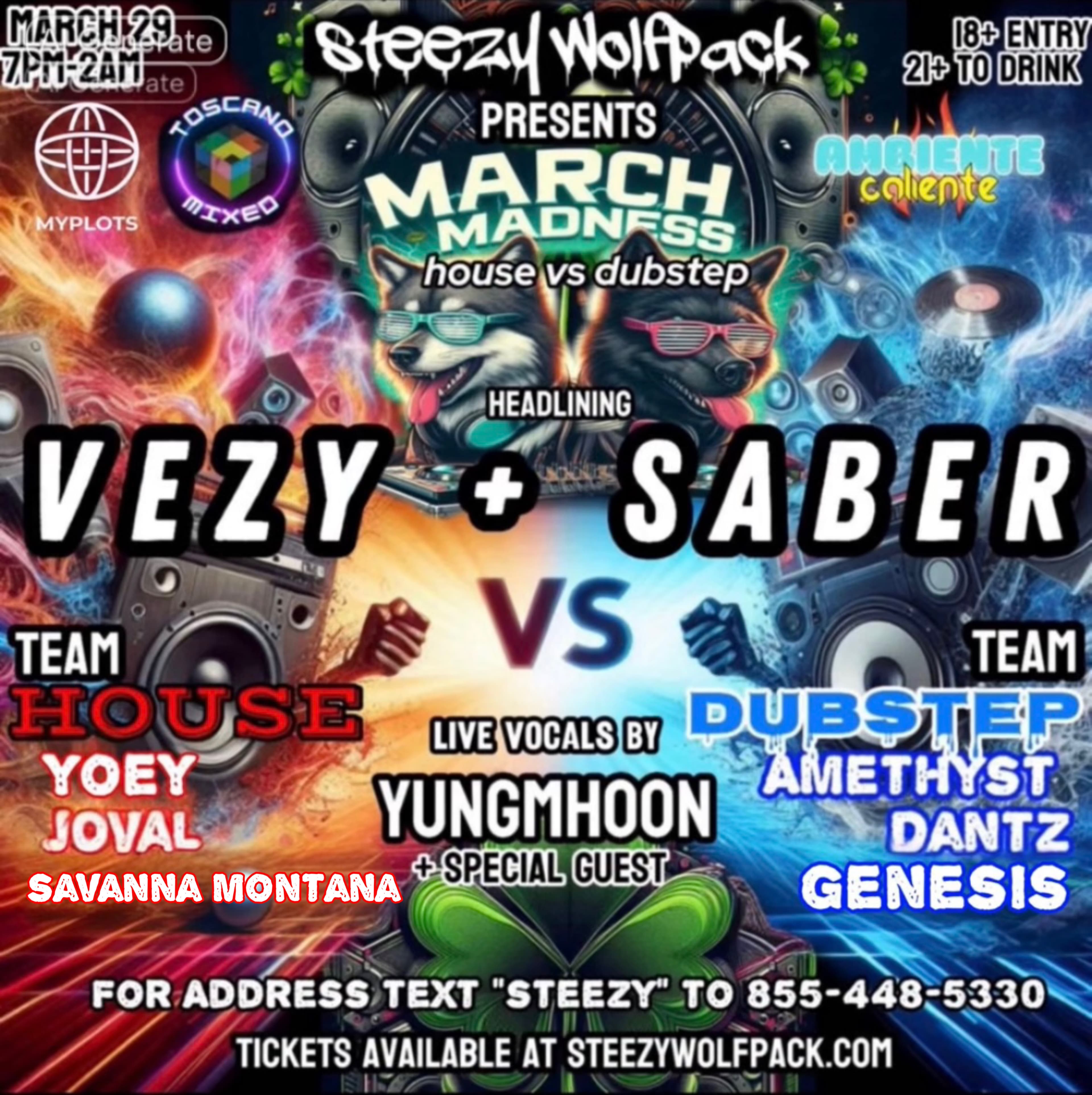 Steezy Wolfpack’s March Madness: House vs Dubstep event image