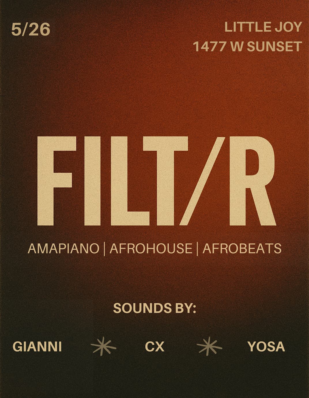 FILT/R event image