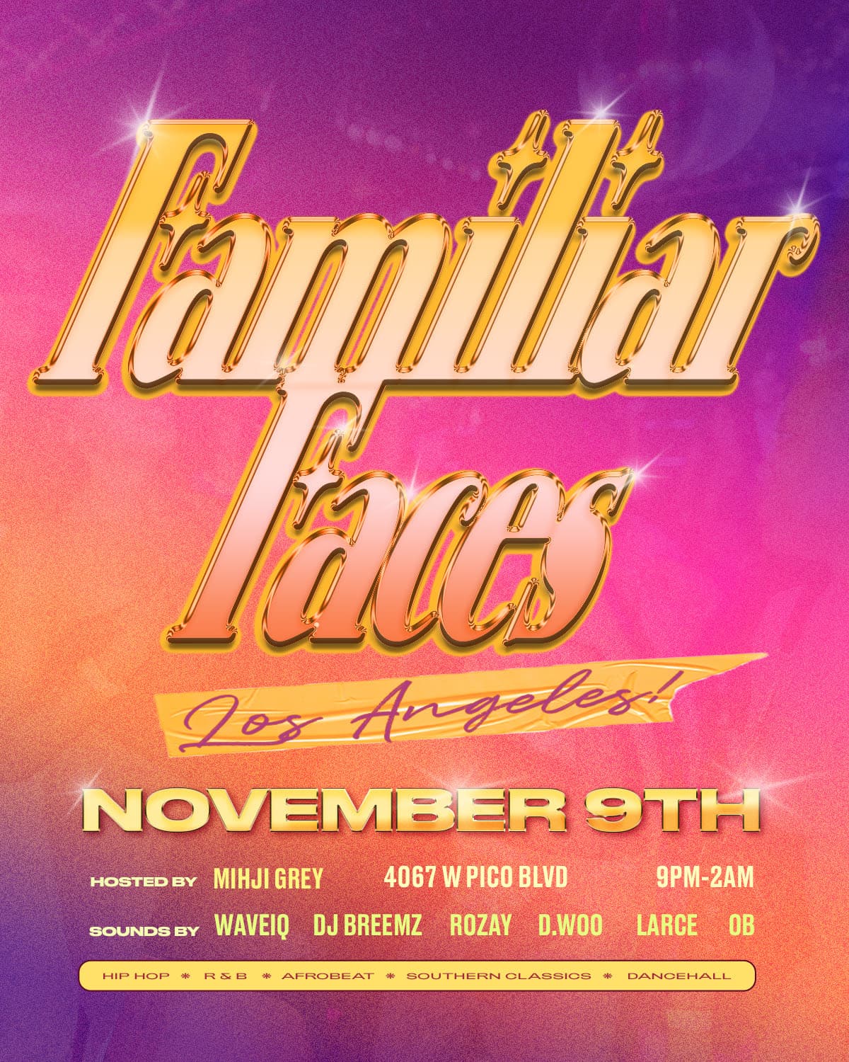 Familiar Faces event image