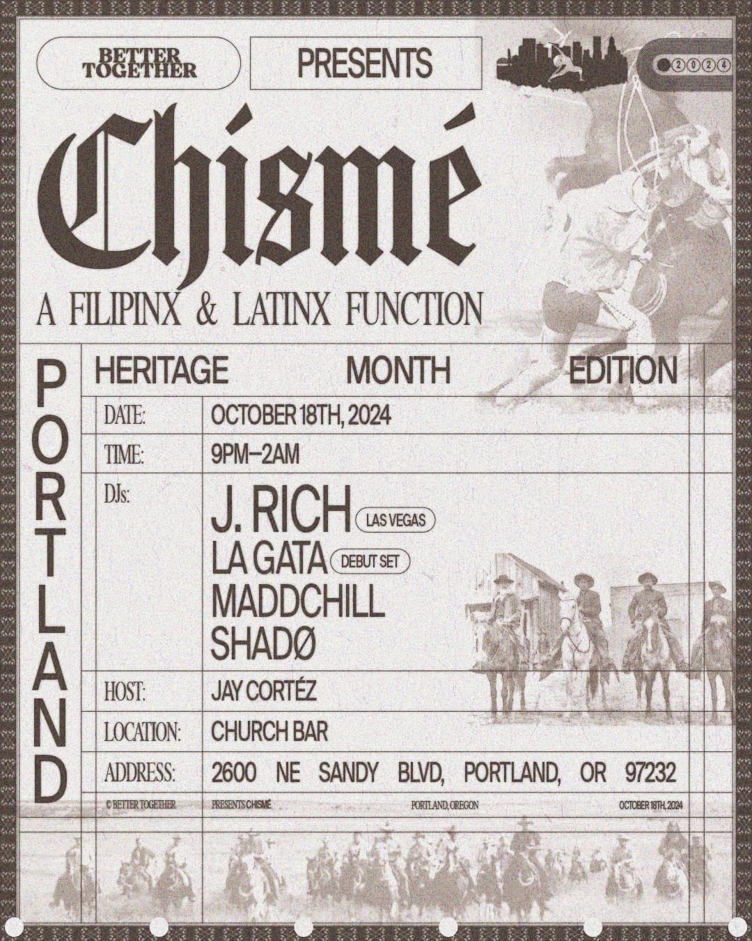 Chisme | Heritage Month Edition | PDX event image