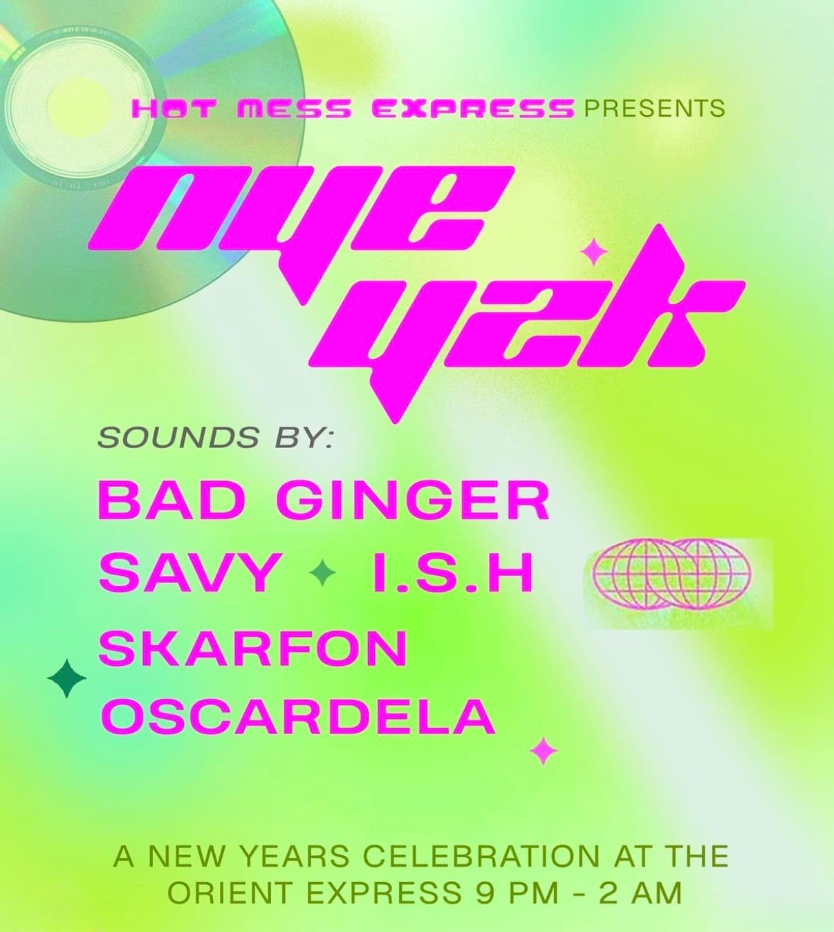 Hot Mess Express : New Years Y2K event image