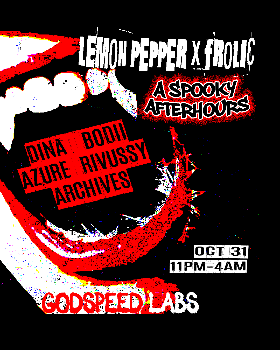 LEMON PEPPER x FROLIC: A SPOOKY AFTERHOURS event image