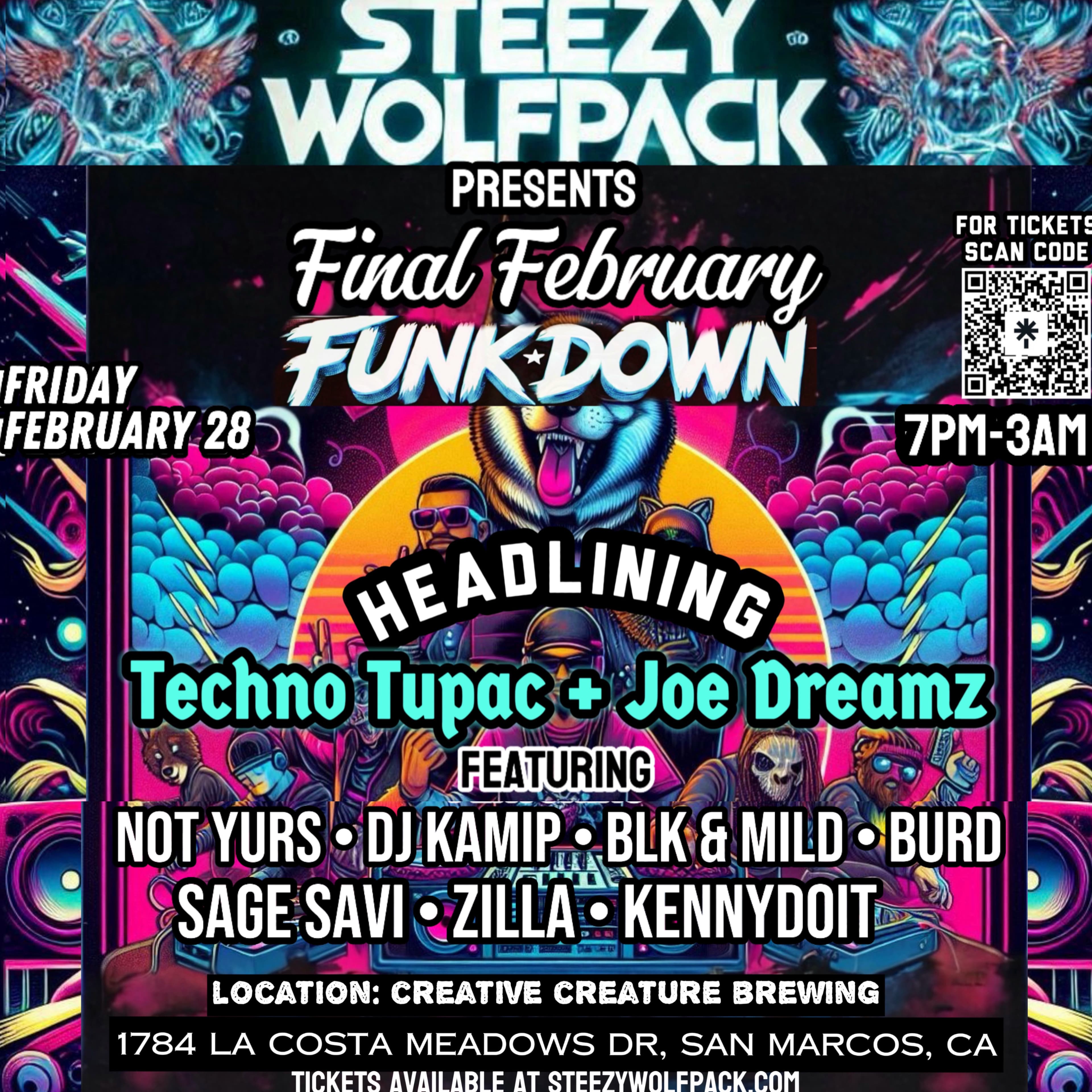 Steezy Wolfpack’s Final February Funkdown event image