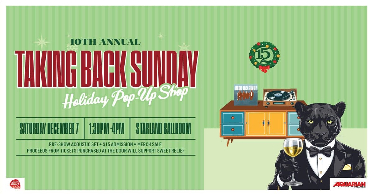 Taking Back Sunday's Holiday Pop-Up Shop event image
