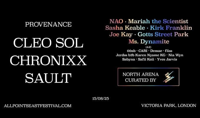 Cleo Sol, Chronixx, SAULT event image