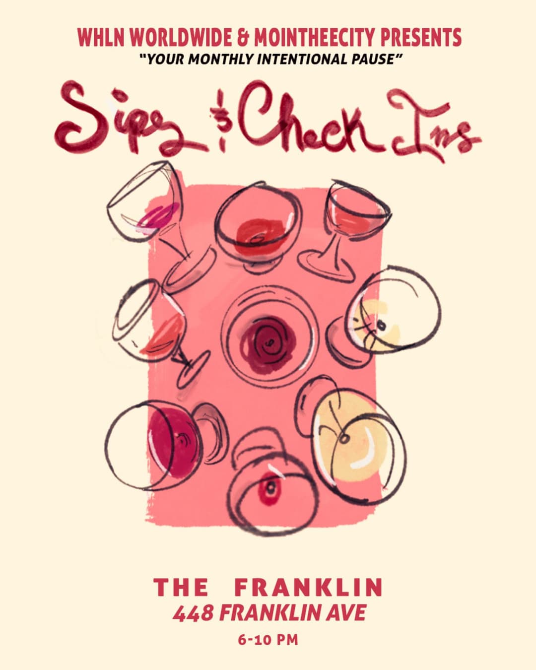 SIPS & CHECKS INS event image