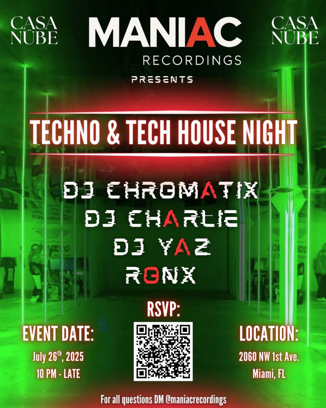 Tech House / Techno Night By Maniac Recordings event image