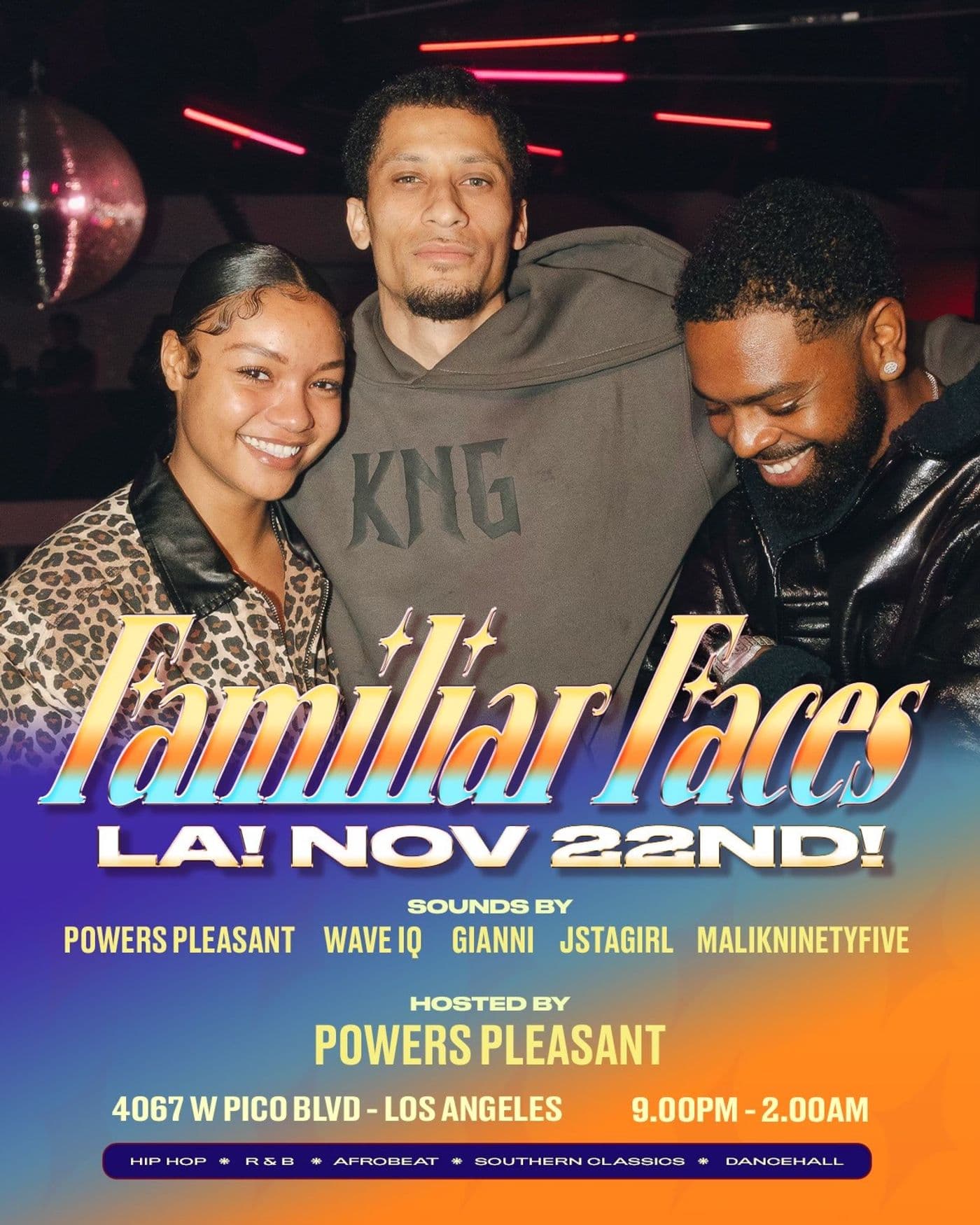 Familiar Faces: LA event image