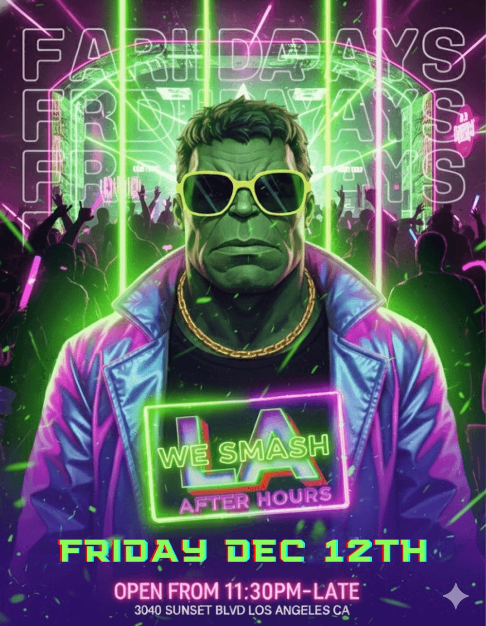 18 + FRIDAY AFTER HOURS LA FREE W/RSVP event image