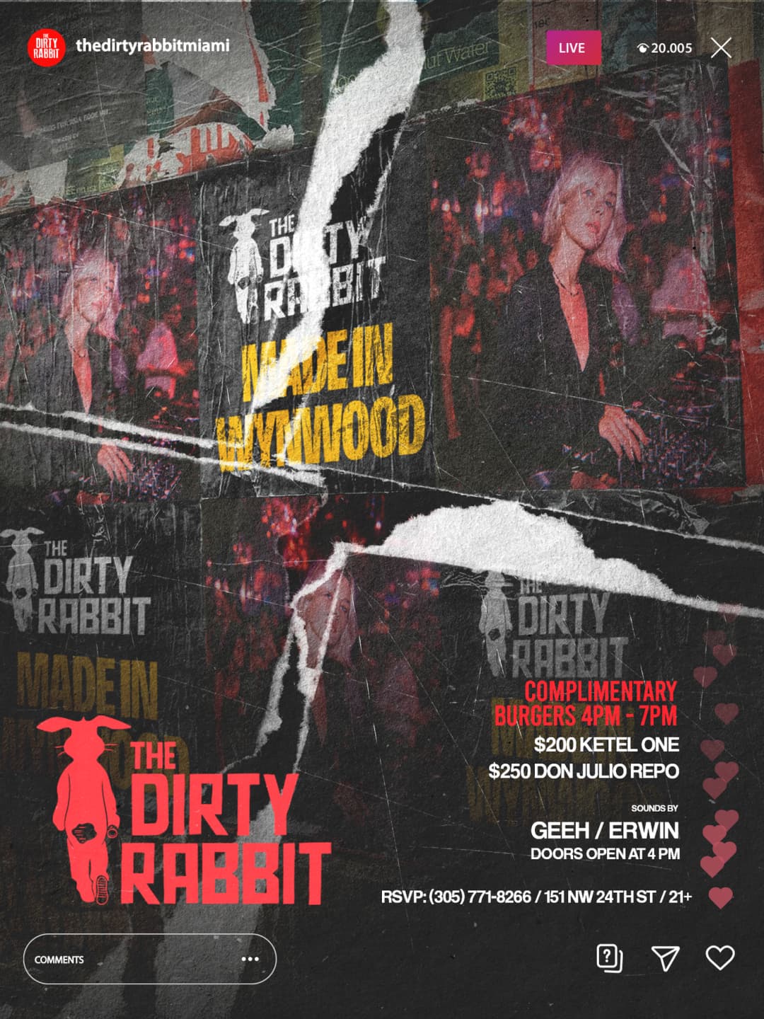 MADE IN WYNWOOD Sundays @ The Dirty Rabbit event image