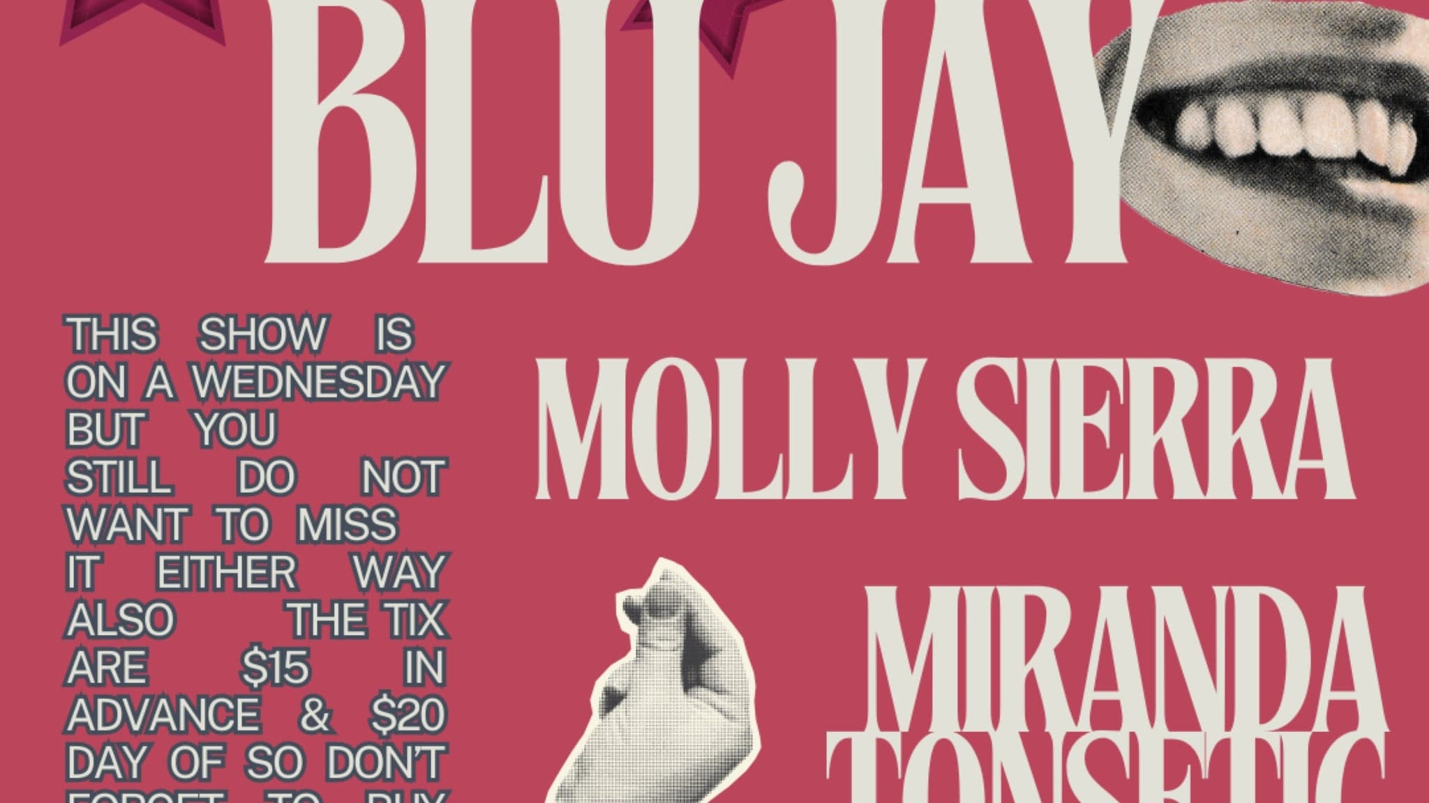Blu Jay, Miranda Tonsetic, Molly Sierra event image