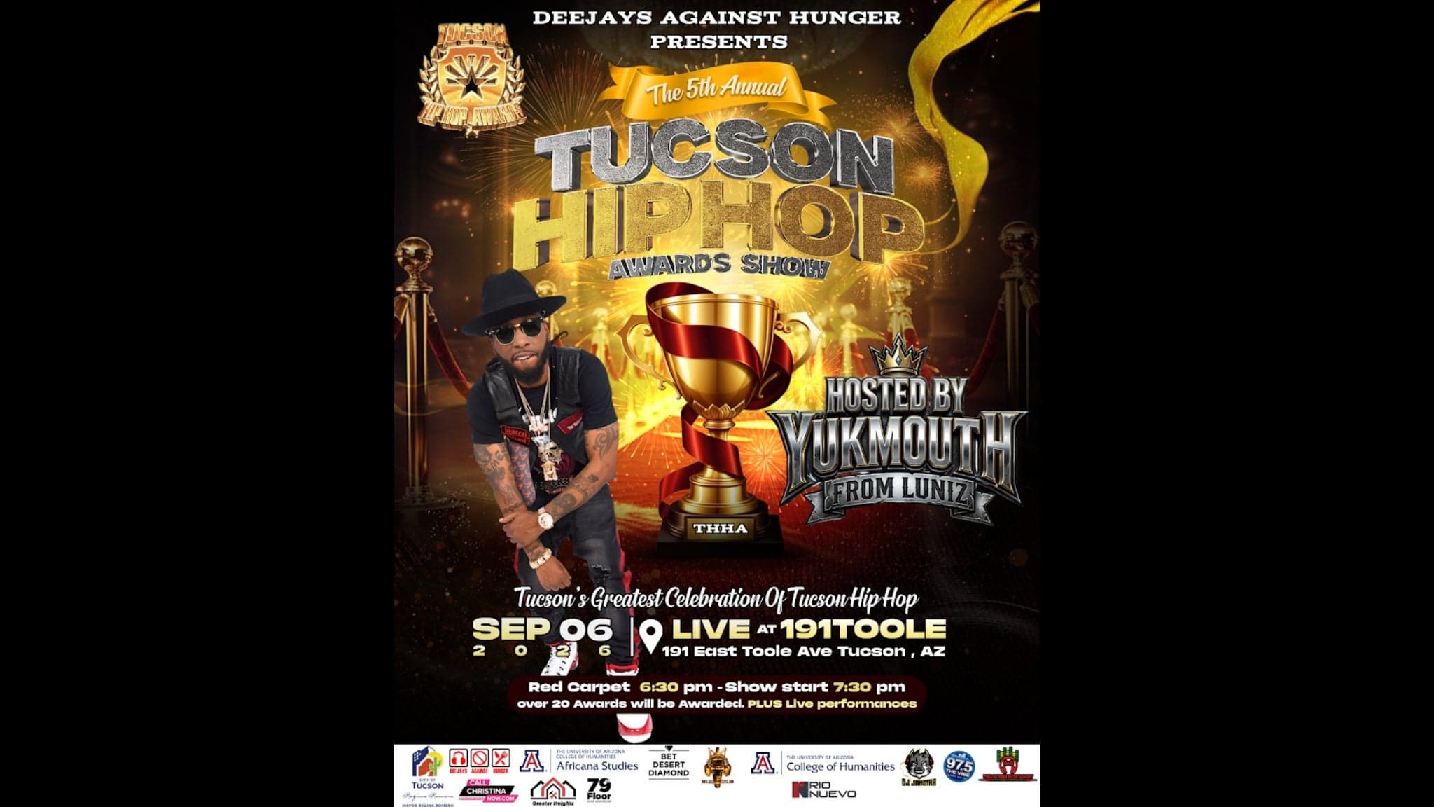 The 5th Annual Tucson Hip Hop Awards Show @ 191 Toole event image