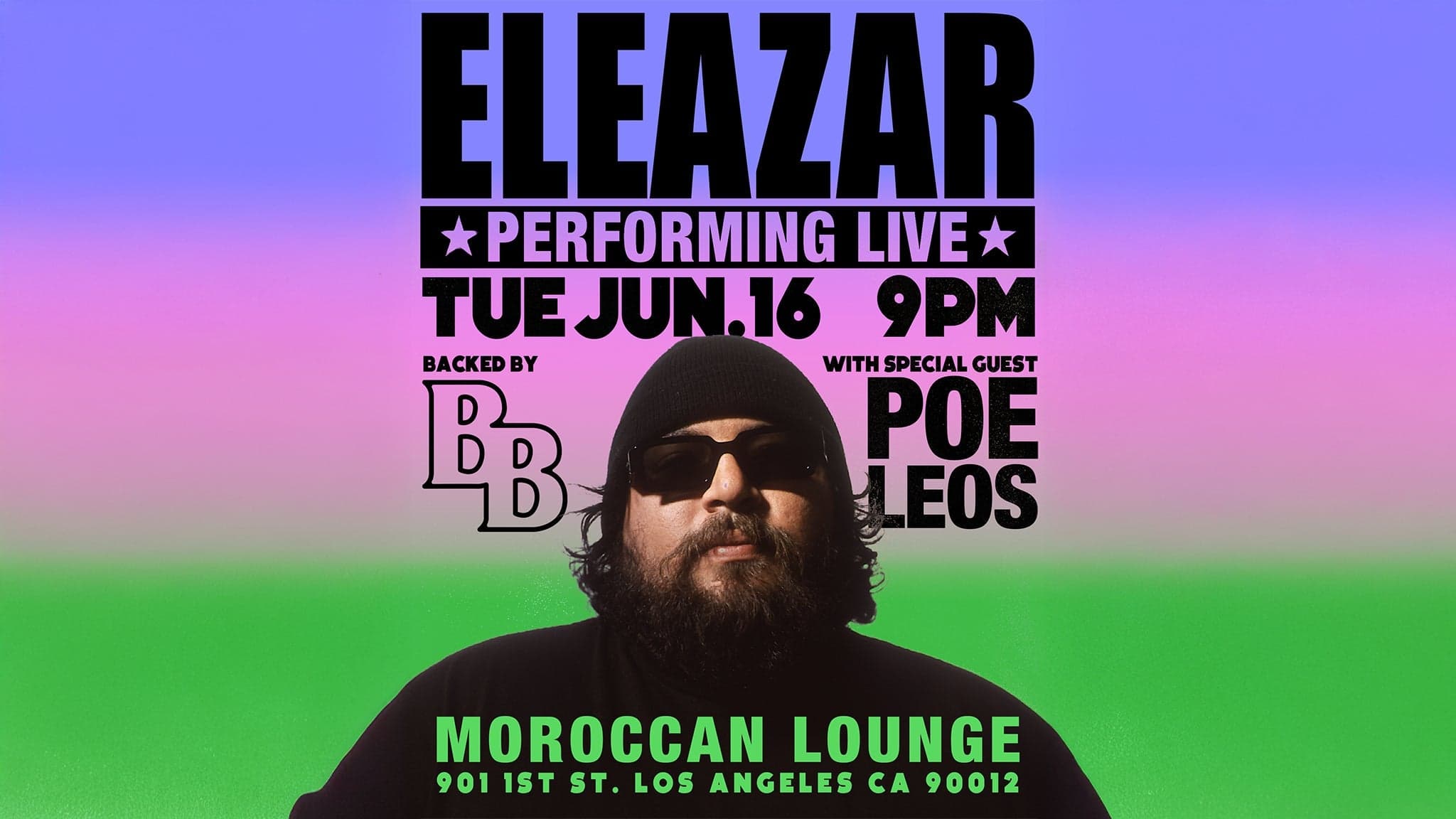 Eleazar with Poe Leos event image