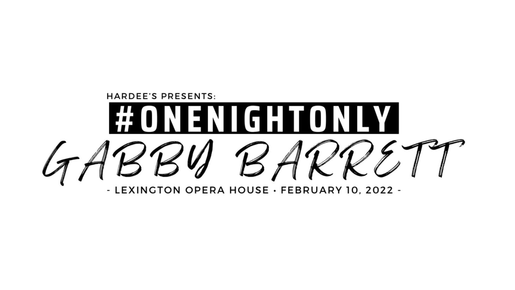 #ONENIGHTONLY: Gabby Barrett event image