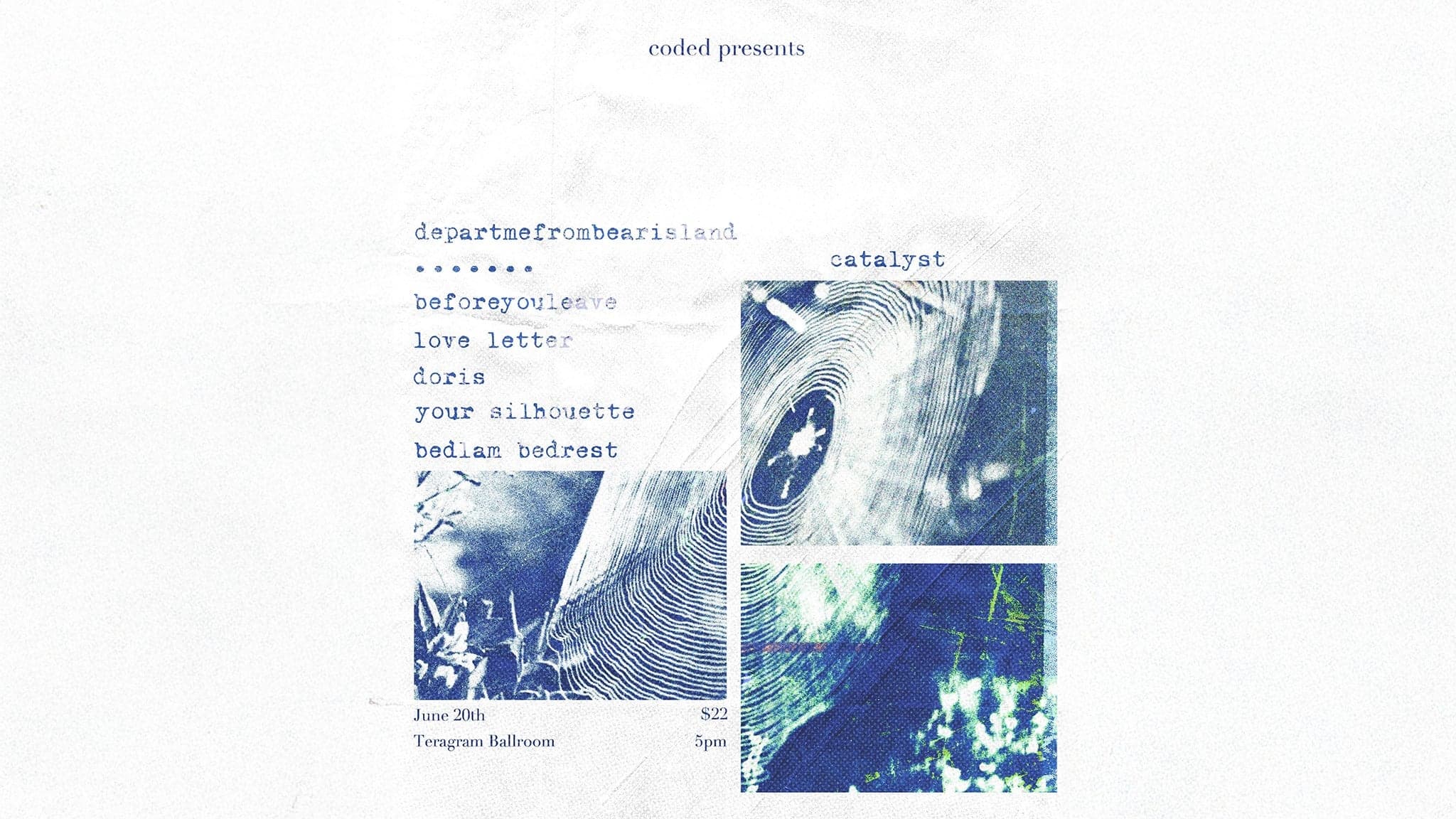 CODED presents: Catalyst with departmefrombearisland, and more event image