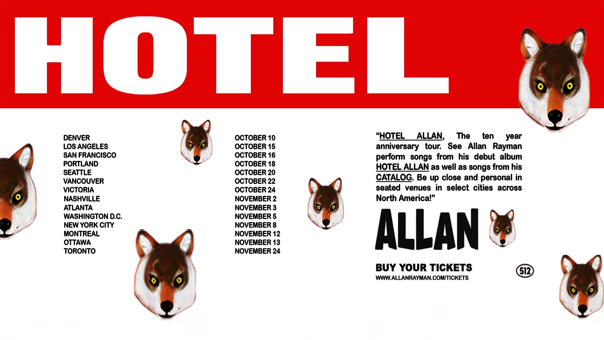 Allan Rayman - HOTELALLANThe10YearAnniversaryTour event image