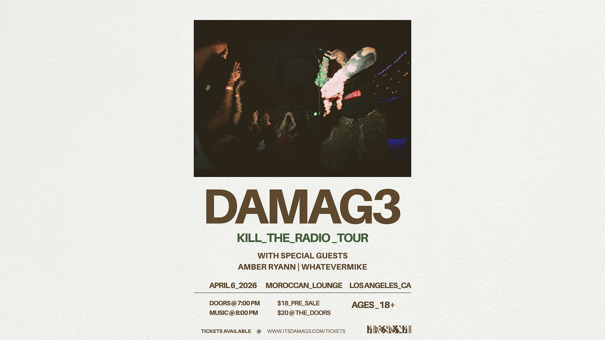 DAMAG3 with whatever mike & Amber Ryann event image
