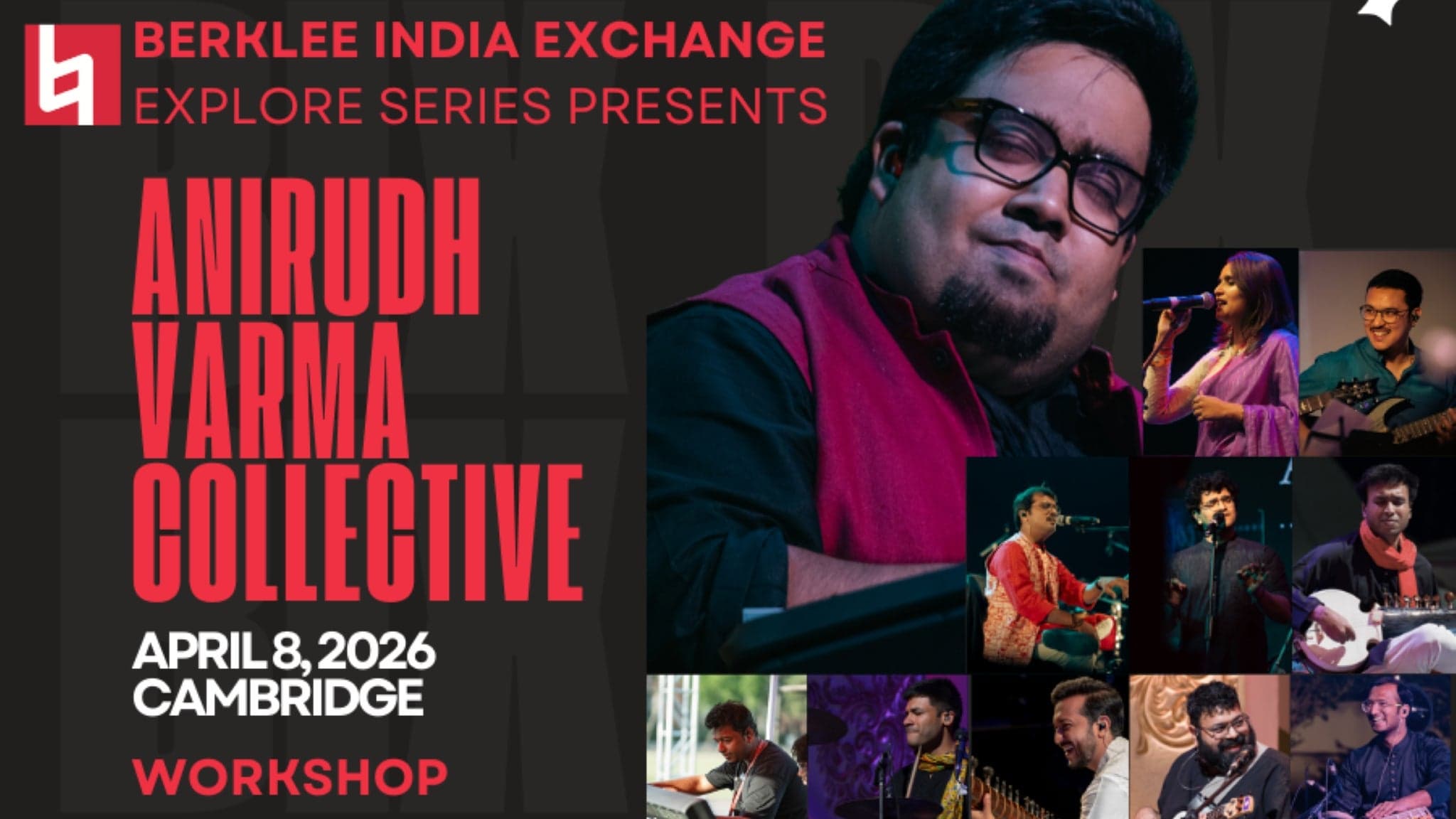 WORKSHOP Berklee India Exchange presents Anirudh Varma Collective event image